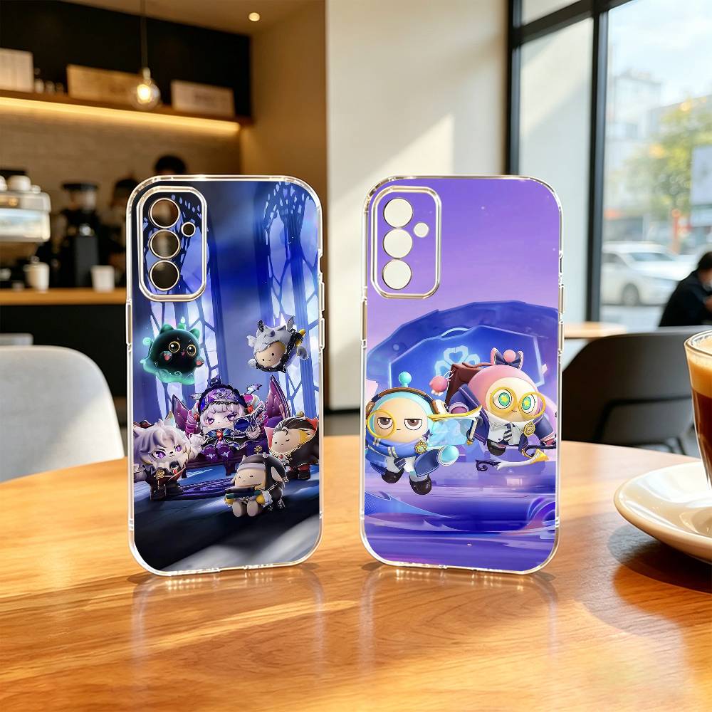 Party Games Quotes - เกม E-Eggy Party เคสโทรศัพท์ของขวัญน่ารักสำหรับ SamsungA10,12,20,21S,30,31,40,50,51,52,70,71 ฝาครอบโปร่งใส