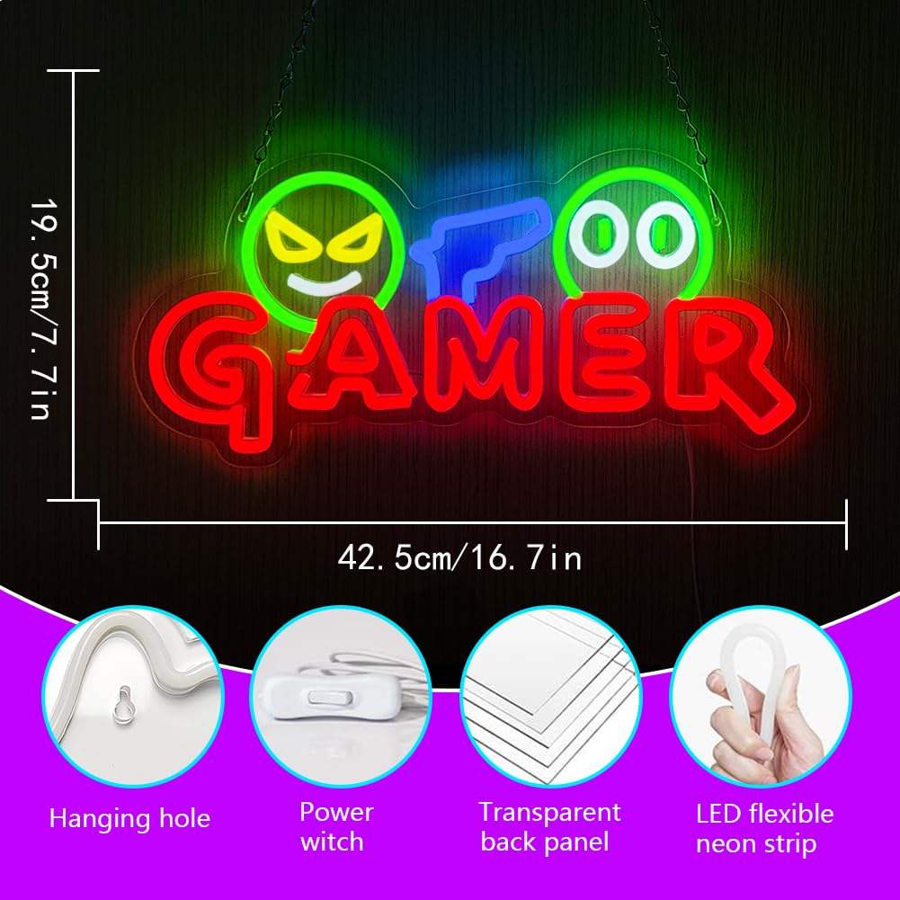 ไฟนีออน LED สำหรับเกมเมอร์ ตกแ - Party Games Baby Shower บทวิจารณ์และราคา