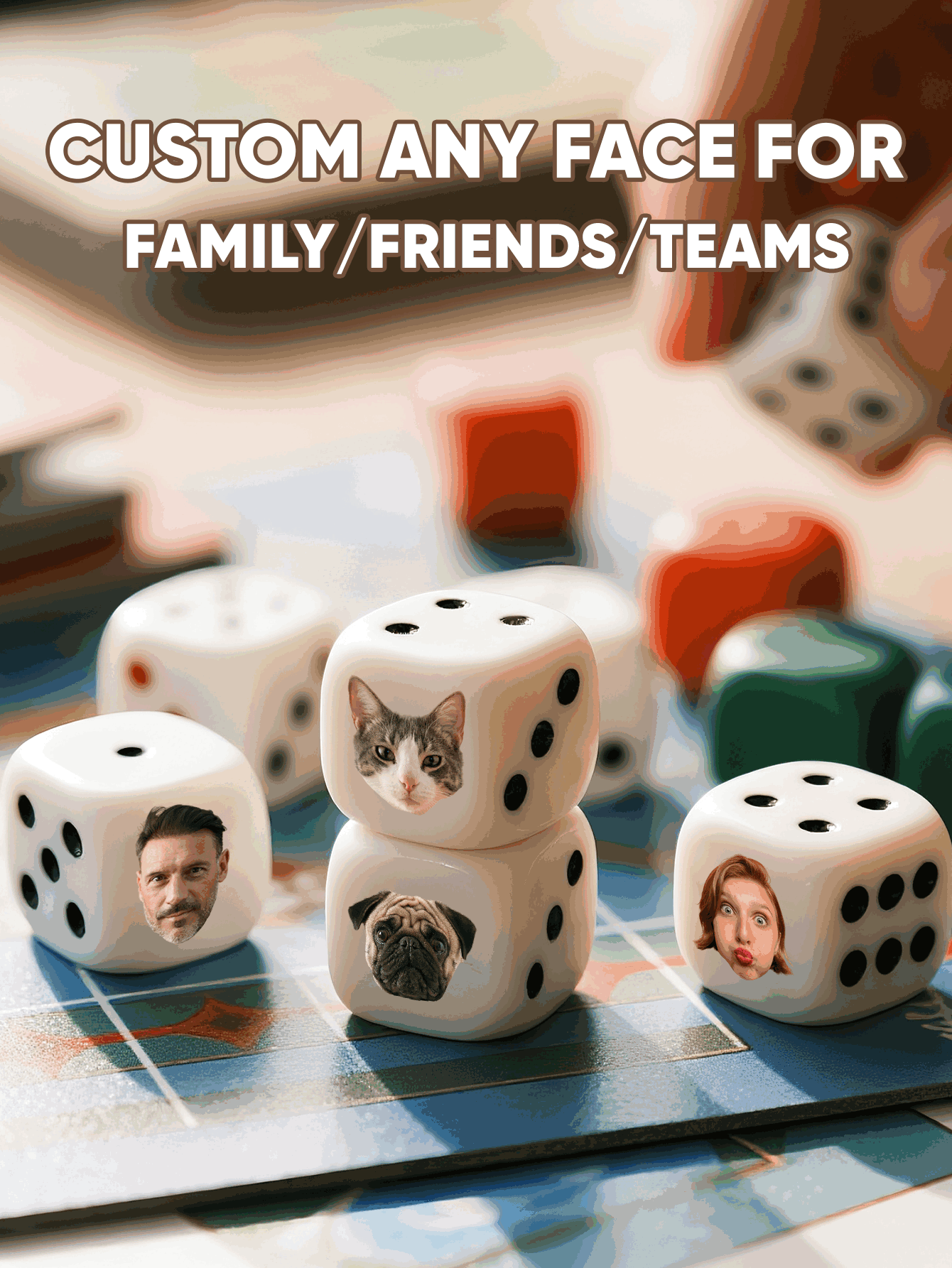 ลูกเต๋าหน้าตาน่ารัก ลูกเต๋าหน้ - Party Games Baby Shower บทวิจารณ์และราคา