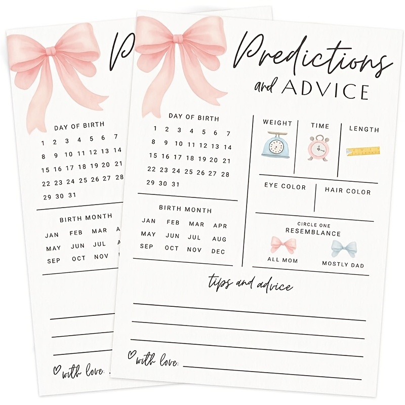 การ์ดทำนายและคำแนะนำสำหรับเด็ก - Party Games Baby Shower บทวิจารณ์และราคา